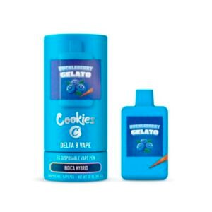 Huckleberry Gelato (Indica Hybrid) -Cookies Delta 8 Disposable 3G
