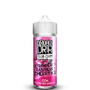 Double Drip Strawberry Raspberry Cherry Ice 100ml Shortfill