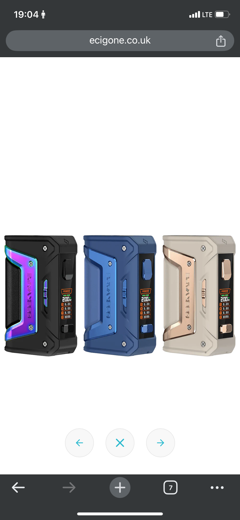 GeekVape L200 (Aegis Legend 2) Classic 200W Mod