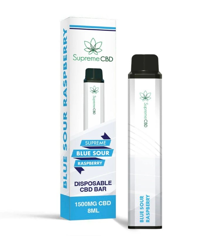 CBD Disposable Vape - Blue Sour Raspberry (1500mg)