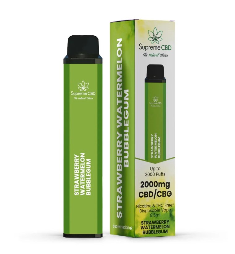 CBD Disposable Vape - Strawberry Watermelon Bubblegum (2000mg)