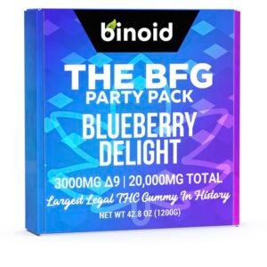 THE BFG PARTY PACK THC GUMMY – BLUEBERRY DELIGHT – 20,000MG – BINOID