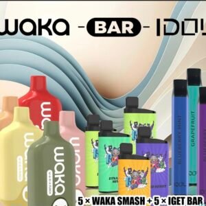 5 × WAKA SMASH + 5 × IGET BAR (PICK YOUR OWN FLAVOURS) + 3 × IDOL 600