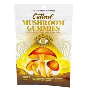 Pinapple Cutleaf Mushroom Gummies Amanita Blend 500mg