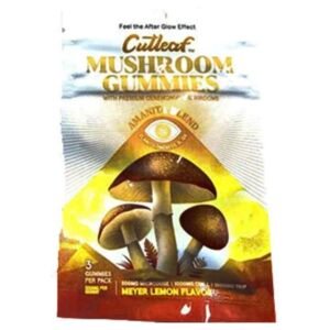Meyer Lemon Cutleaf Mushroom Gummies Amanita Blend 500mg