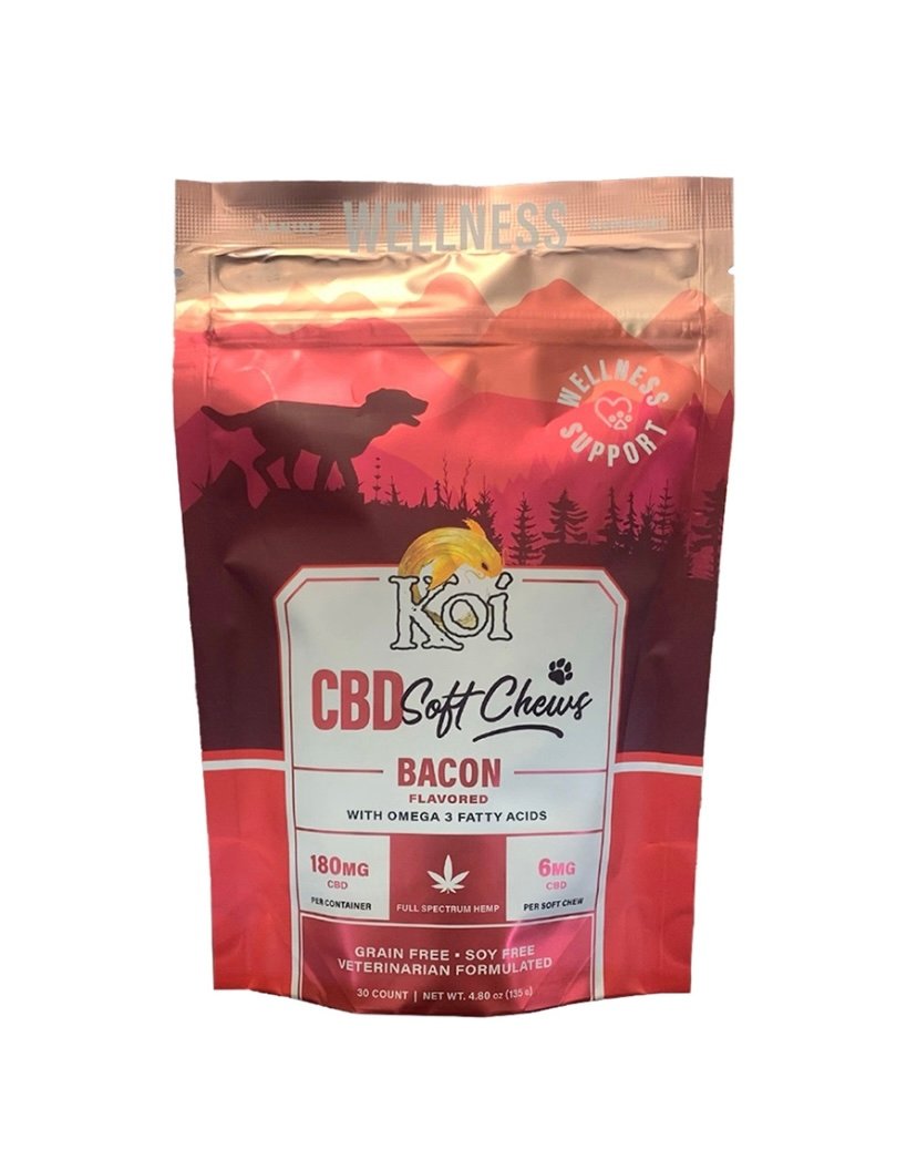 Koi CBD Soft Chews (Bacon)For Dogs 180 mg