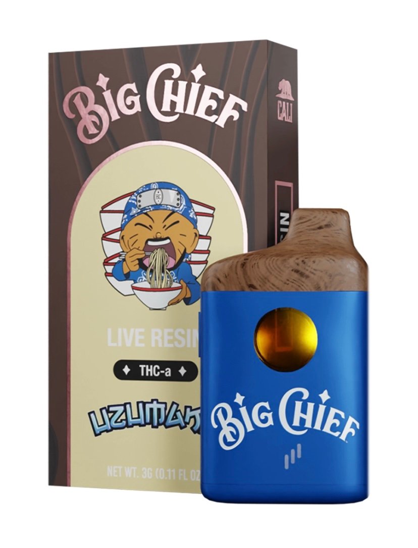Uzumaki Big Chief Live Resin THC-a Disposable Vape 3G