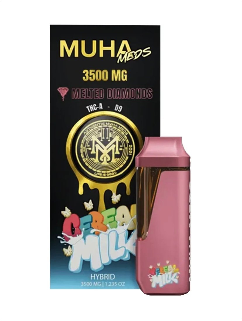 Cereal Milk Muha Meds THC-A Delta-9 Melted Diamonds Disposable 3.5G