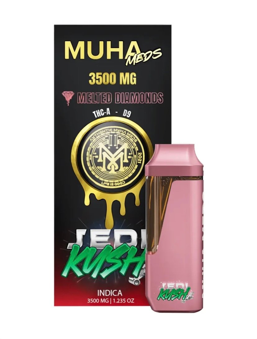 Jedi Kush Muha Meds THC-A Delta-9 Melted Diamonds Disposable 3.5G