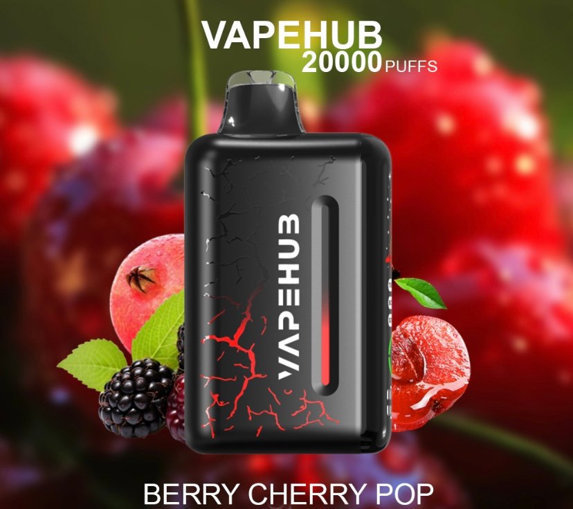 VAPEHUB BERRY CHERRY POP – 20000 PUFFS