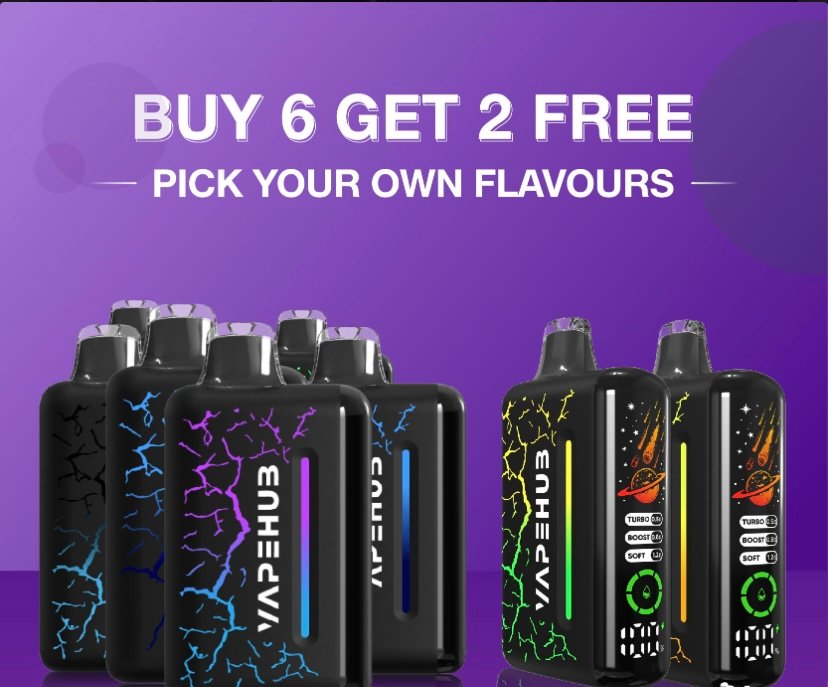 VAPEHUB ULTRA 20000 BUY 6 GET 2 FREE (PICK YOUR OWN FLAVORS)